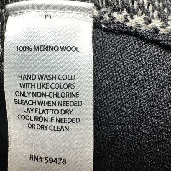 Cynthia Rowley 100% Merino Wool Dress Extra Fine Chevron Print Women's XS - Picture 7 of 7